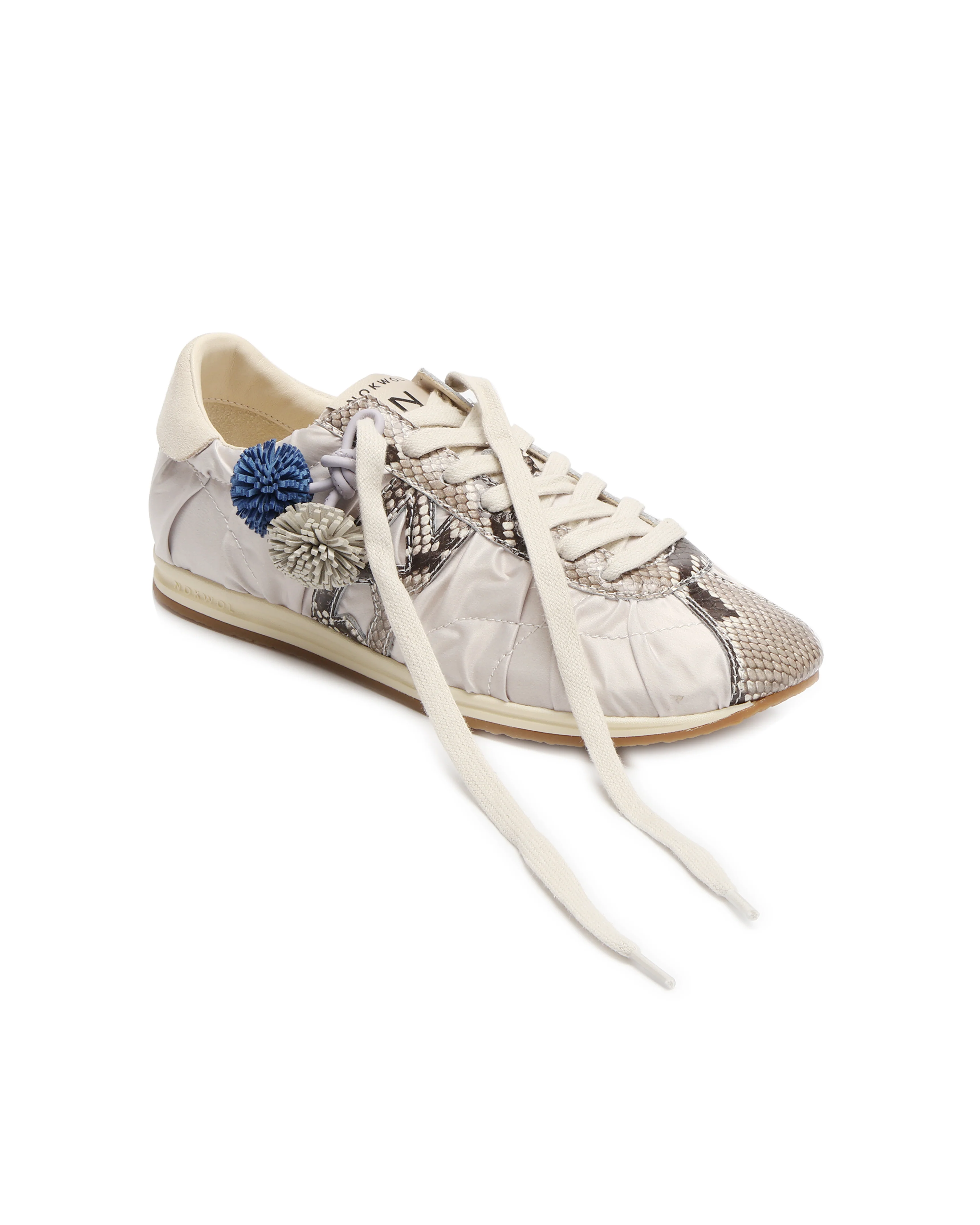 Avenue Grey Satin/Snake - Image 4