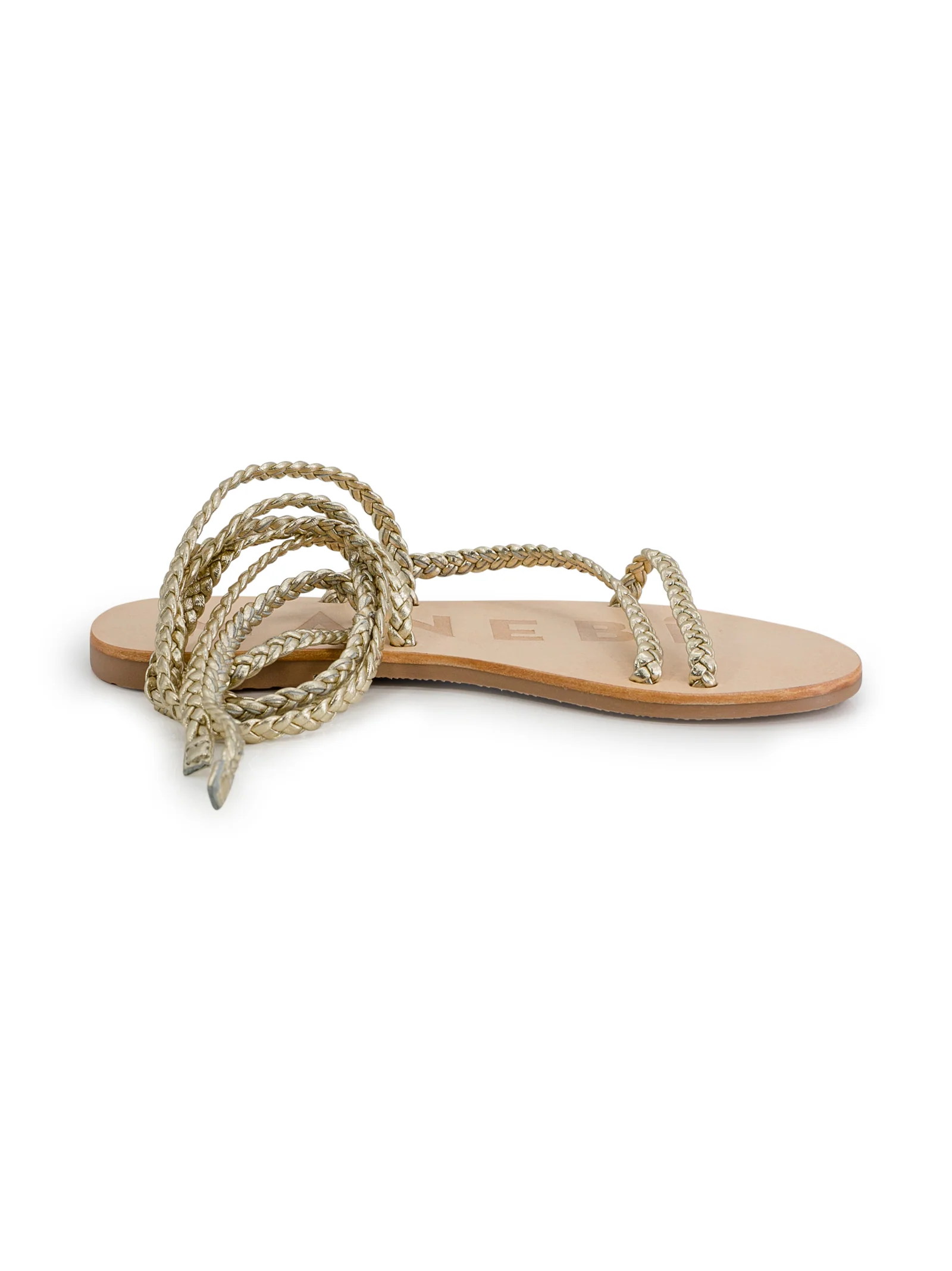 Braided Sandal Silver Leather - Image 3