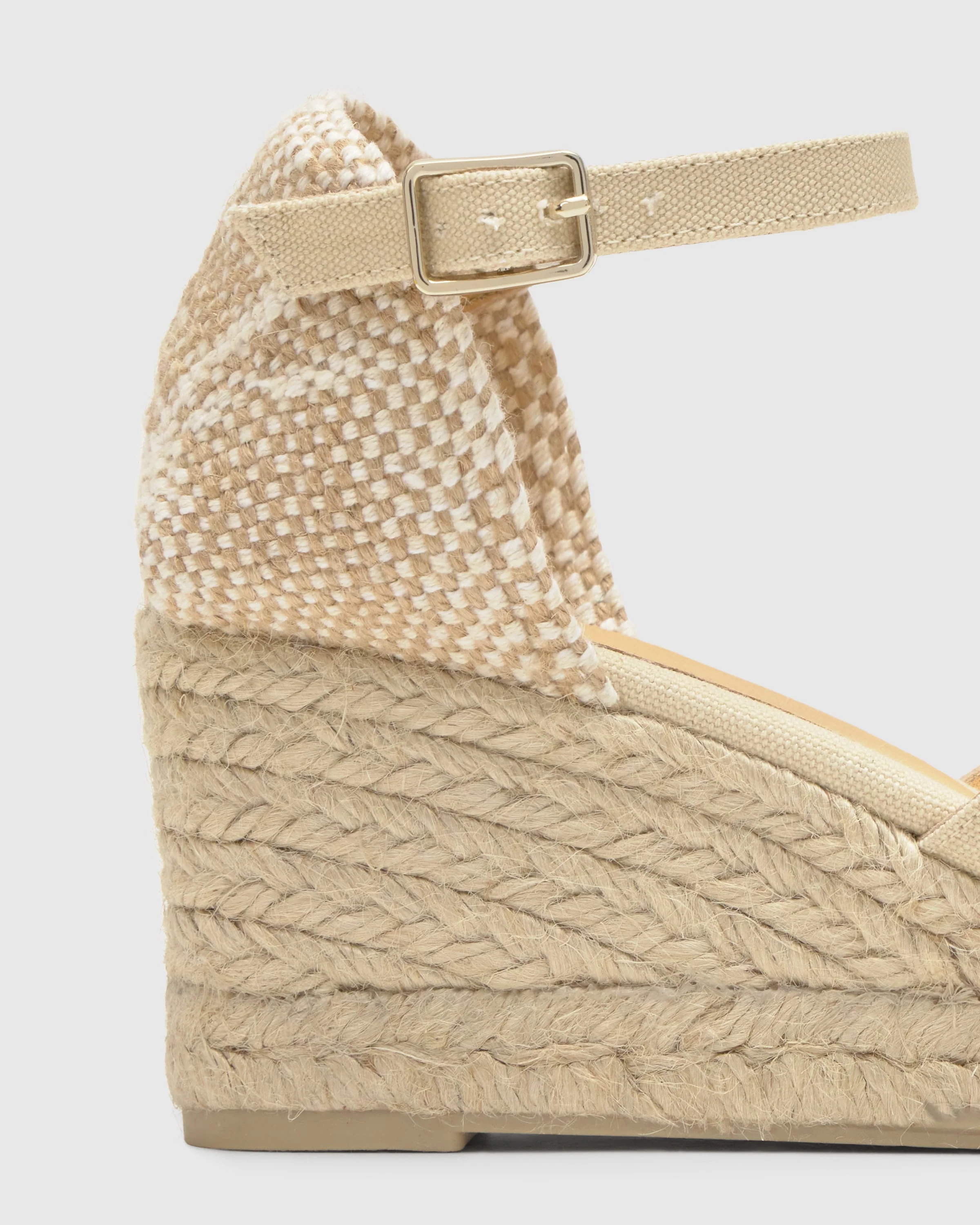 Bruna 8 Ivory Wedge Espadrille - Image 3