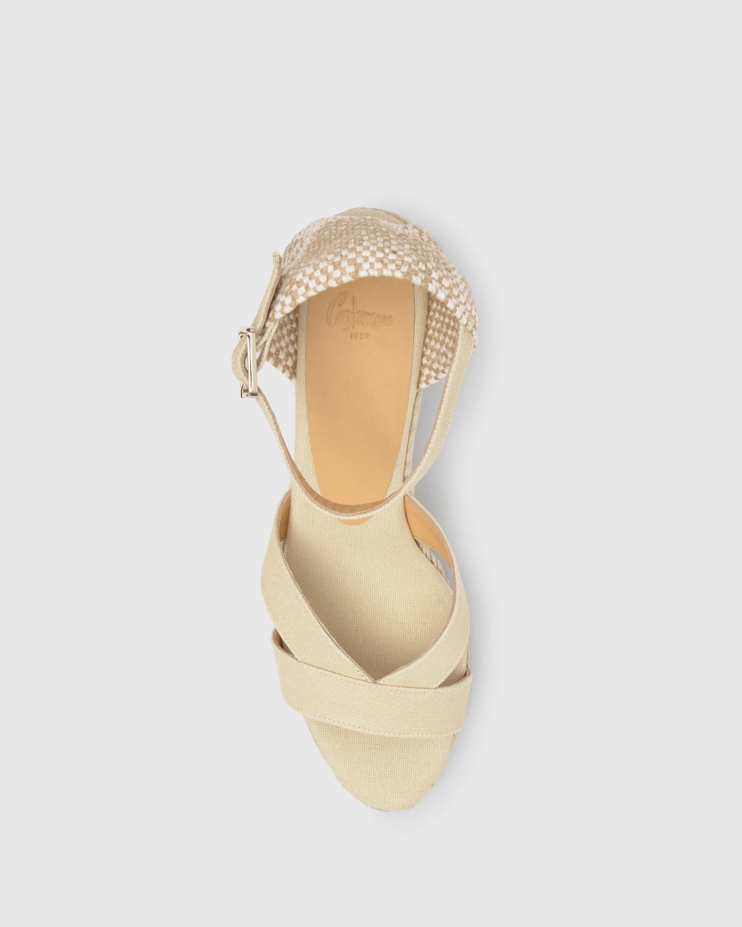 Bruna 8 Ivory Wedge Espadrille - Image 5