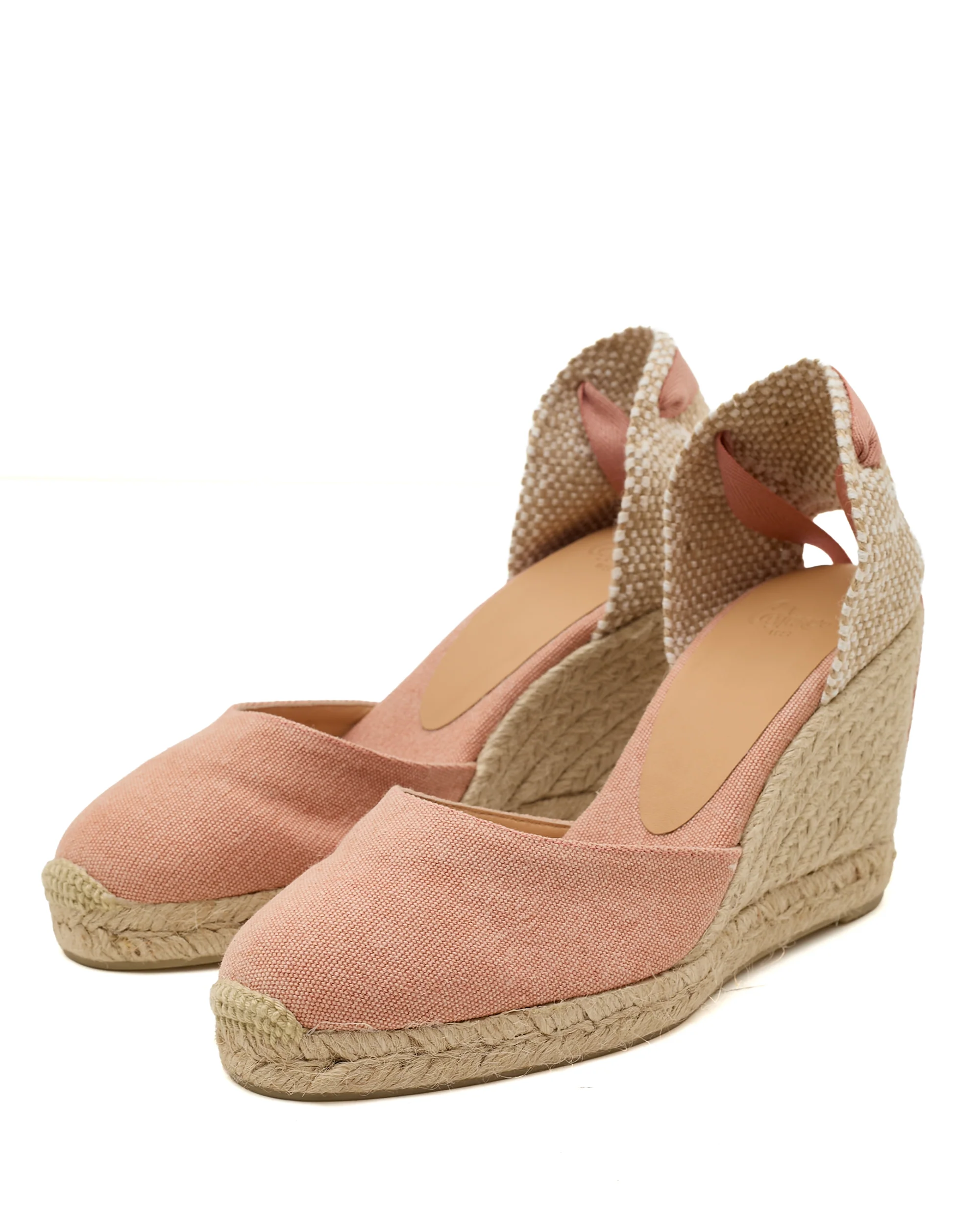 Carina 8 Peach Wedge Espadrille - Image 2