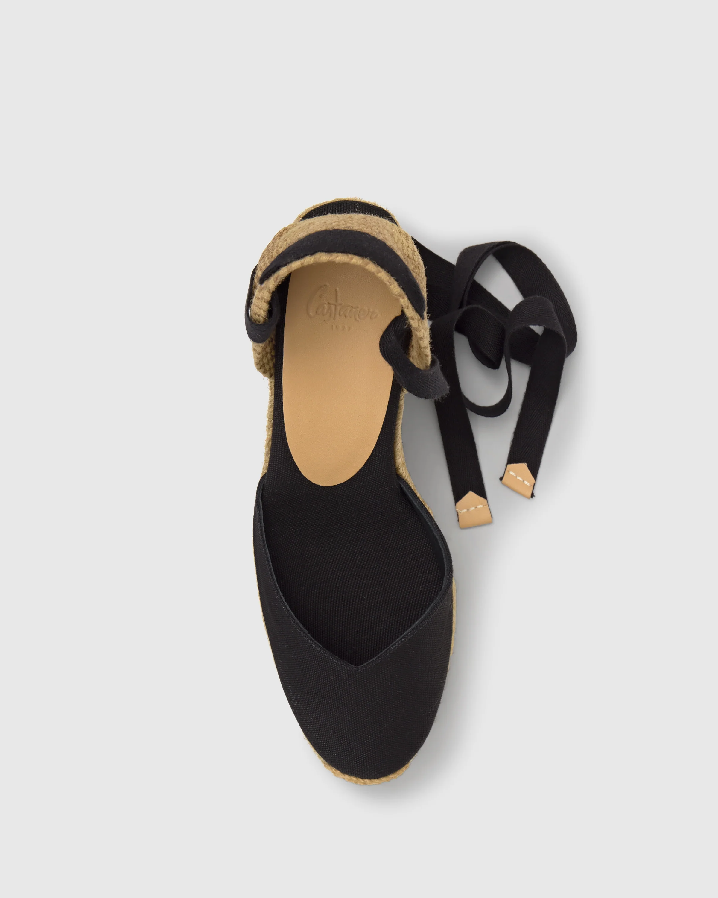 Chiara T 8ED Negro Wedge Espadrille - Image 5