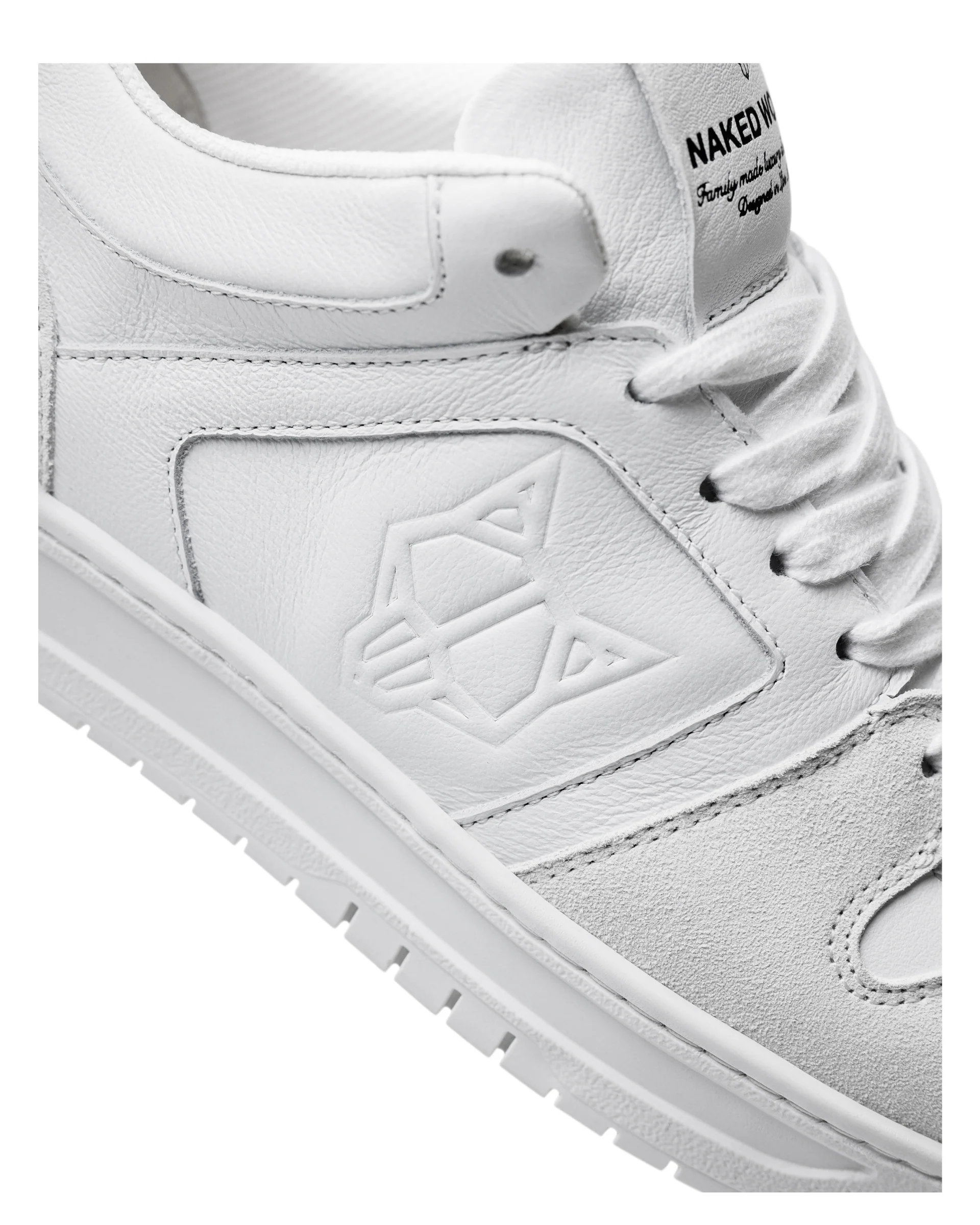 CM-01 White Suede/White Leather - Image 6