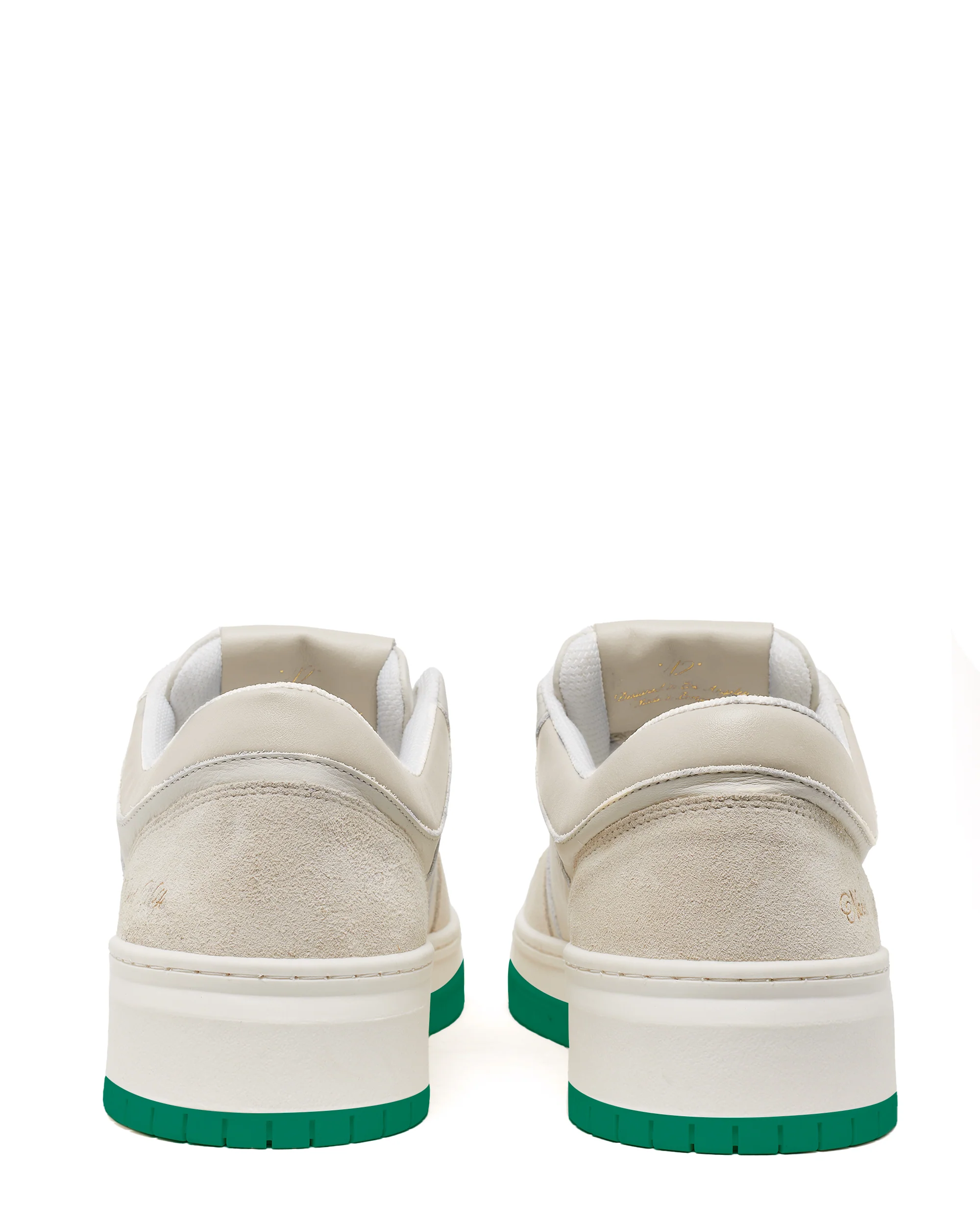 CM-01 Off White/ Green Leather Suede Combo - Image 3