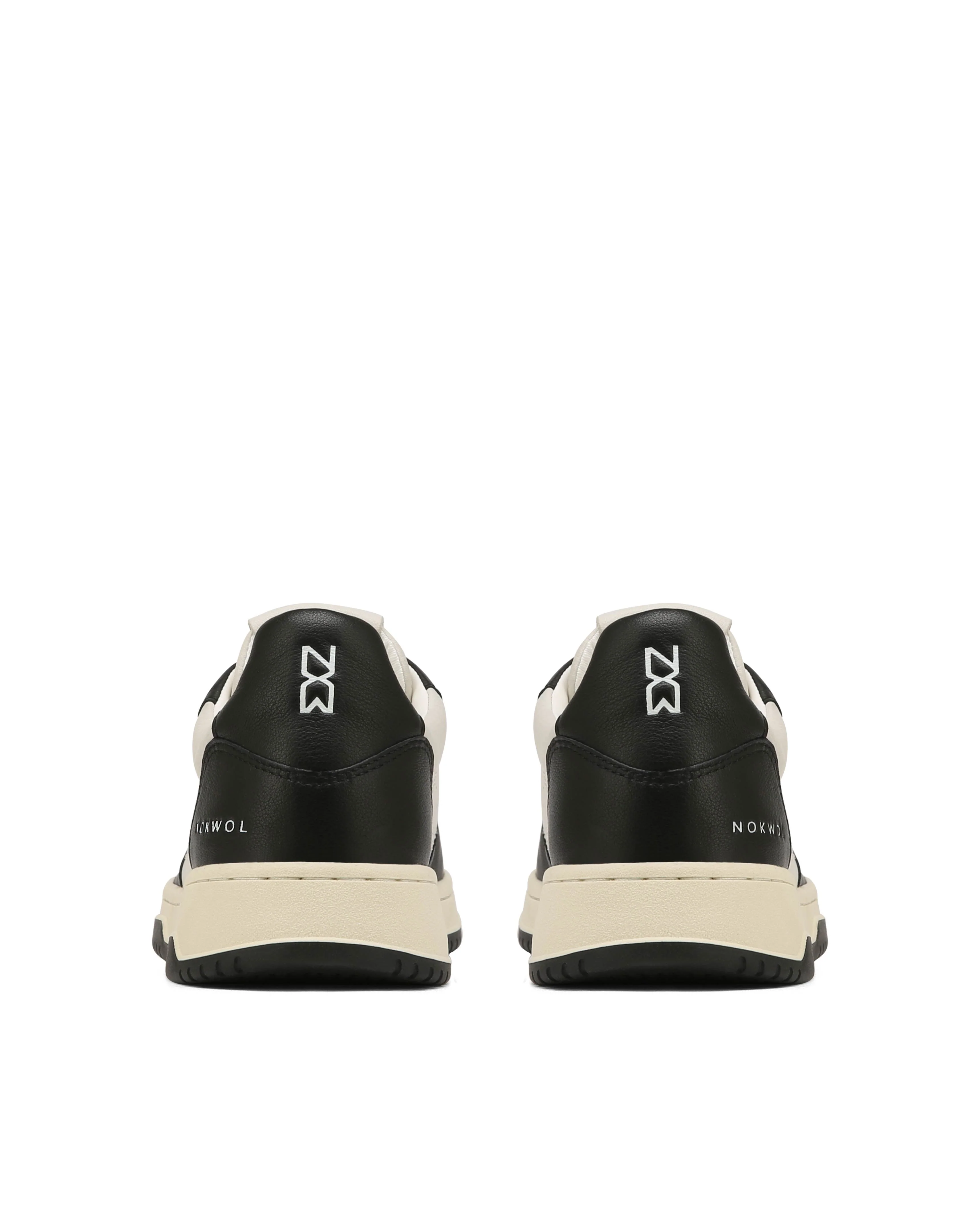 Evie Black/Off White Leather - Image 4