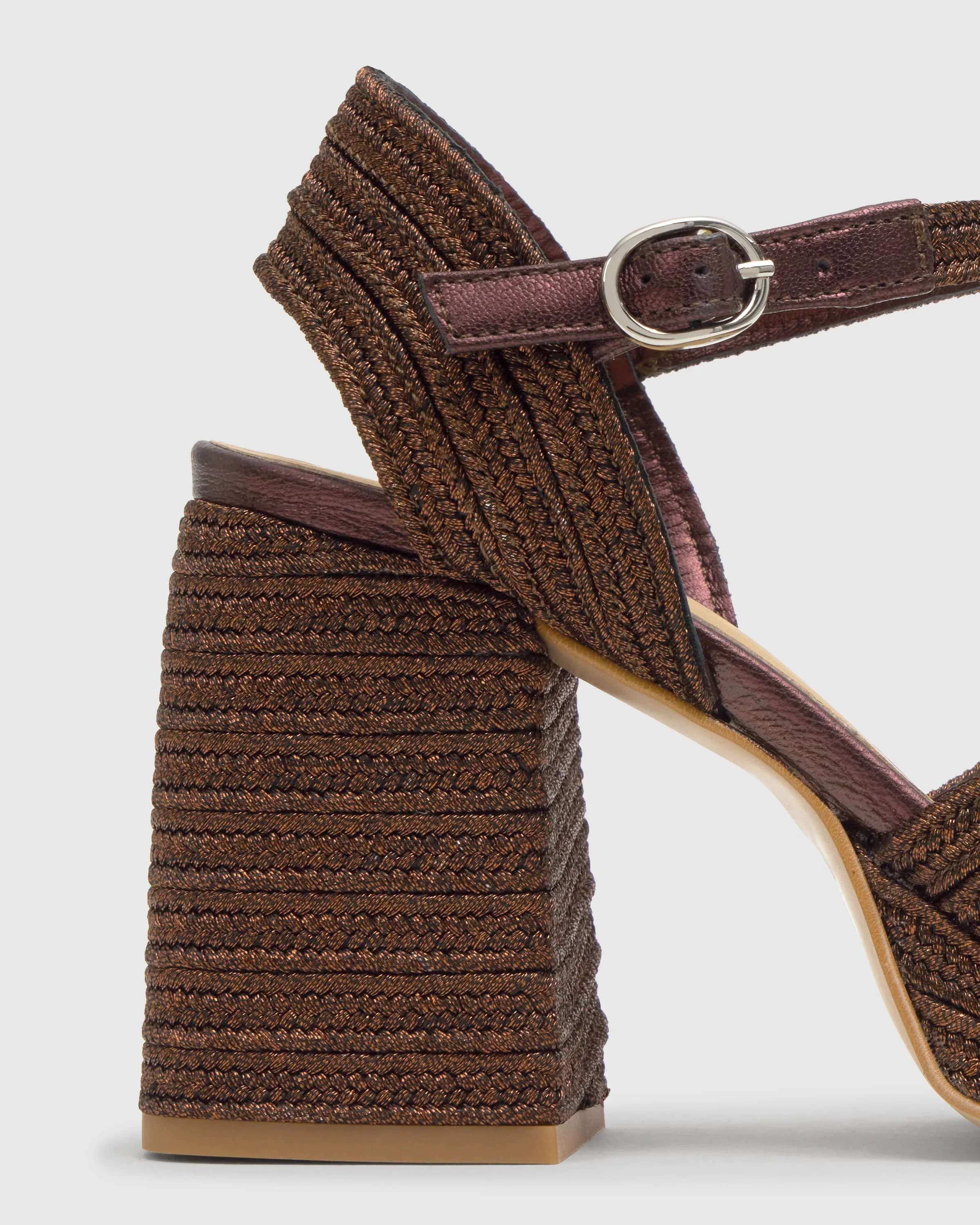 Valle Marron Osc Platform Sandal - Image 3